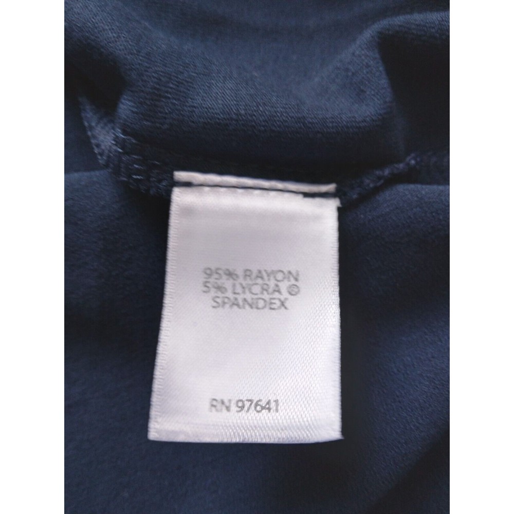 J Jill Wearever 3/4 Sleeve A Line Dress Blue Travel Career Womens Size XS - Picture 5 of 8